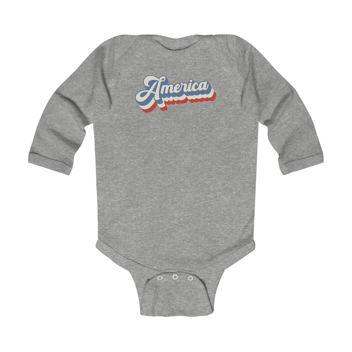 Retro America - Infant Long Sleeve Bodysuit
