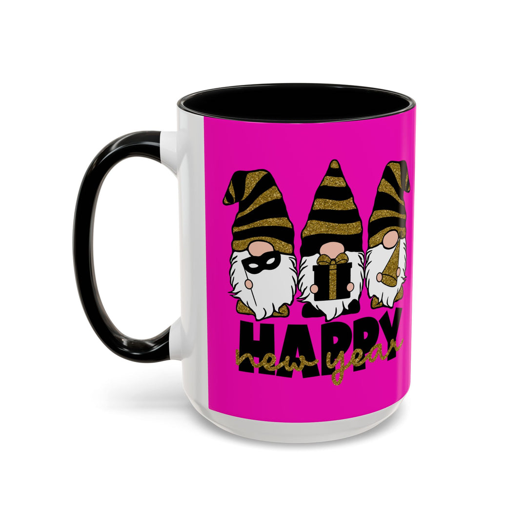 Happy New Year Gnomes - Accent Coffee Mug (11, 15oz)