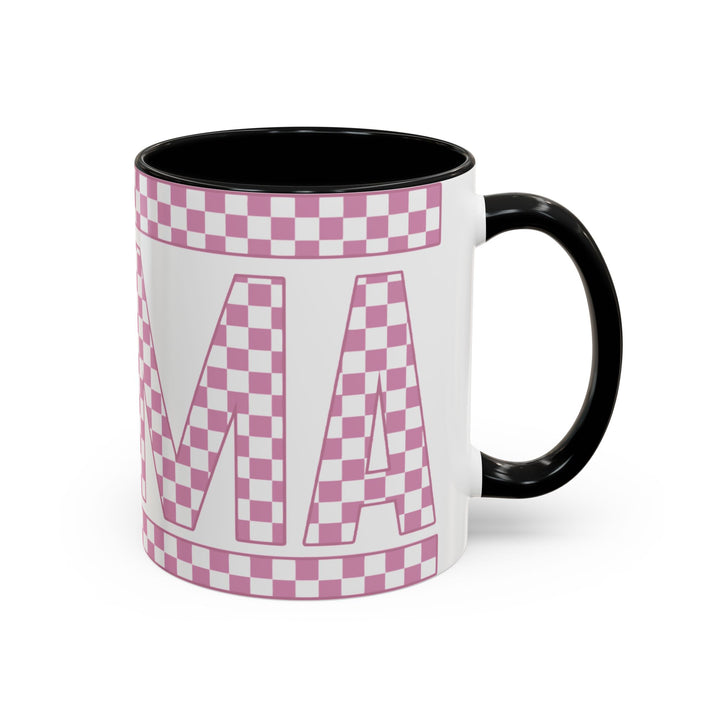 Pink Check Mama - Accent Coffee Mug (11, 15oz)