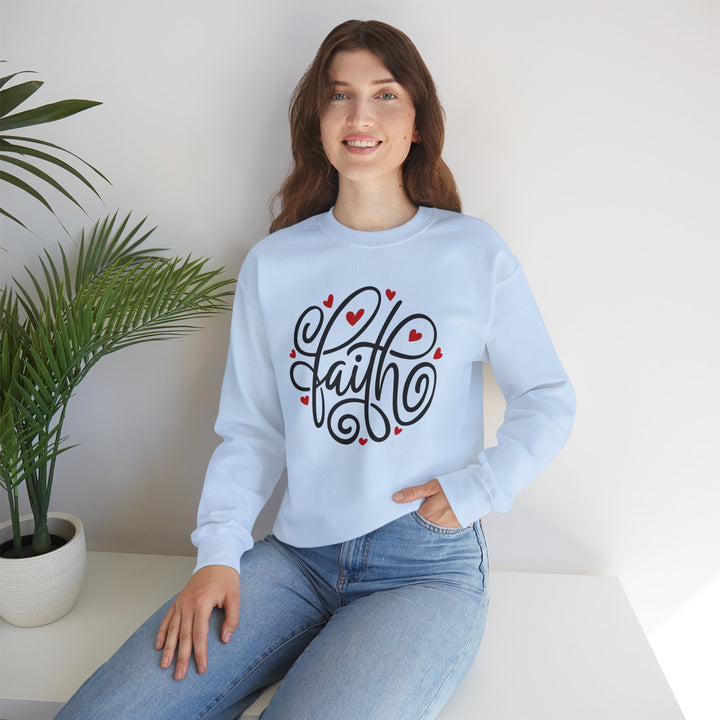 Faith Hearts - Unisex Heavy Blend™ Crewneck Sweatshirt