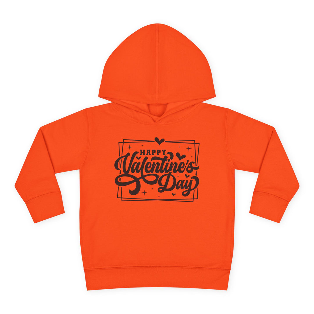 Happy Valentine's Day W/Hearts - Toddler Pullover Fleece Hoodie