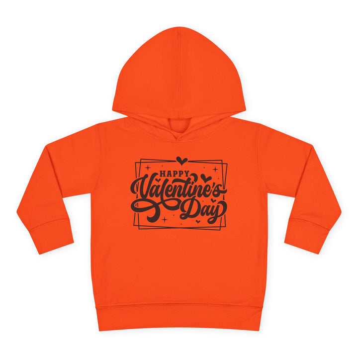 Happy Valentine's Day W/Hearts - Toddler Pullover Fleece Hoodie