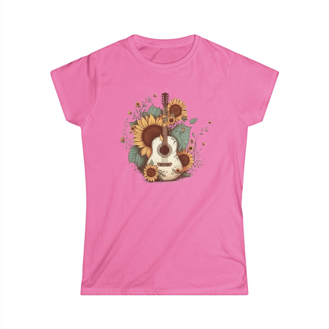 Sunflower Guitar - Women's Softstyle Tee