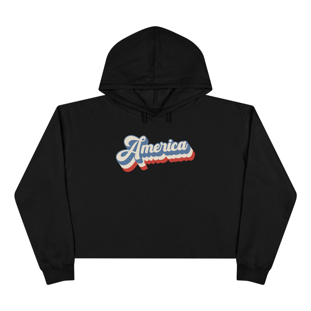 Retro America - Crop Hoodie