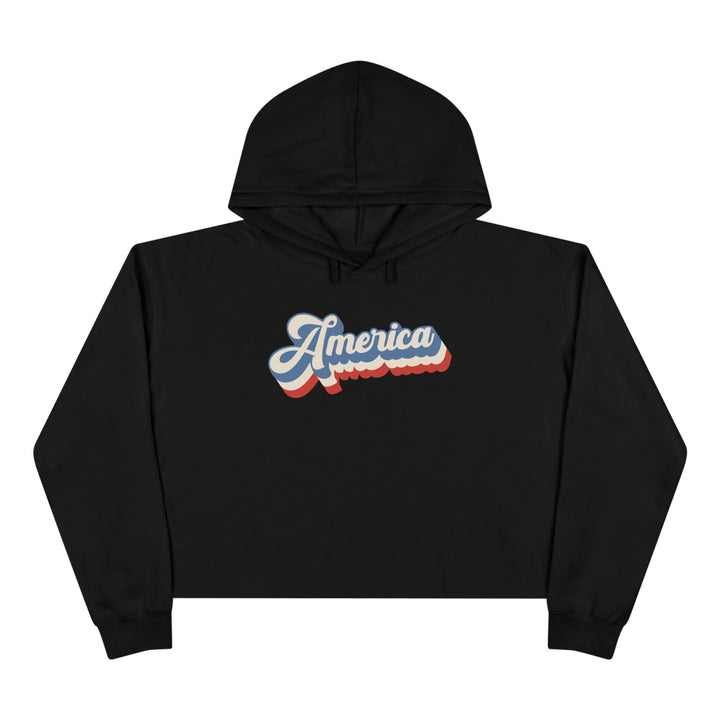 Retro America - Crop Hoodie