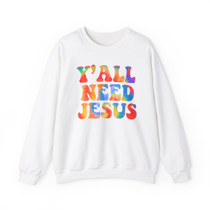 Y'All Need Jesus - Unisex Heavy Blend™ Crewneck Sweatshirt