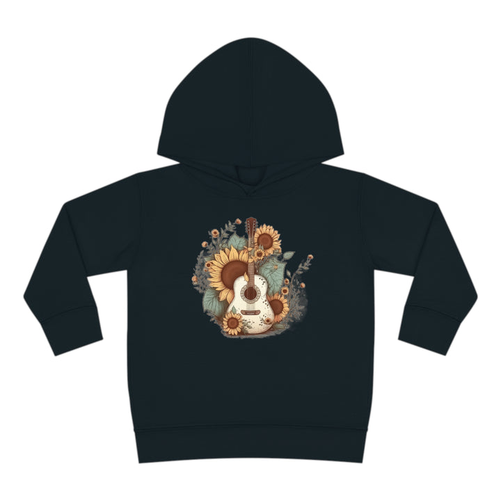 Sunflower Guitar - Toddler Pullover Fleece Hoodie