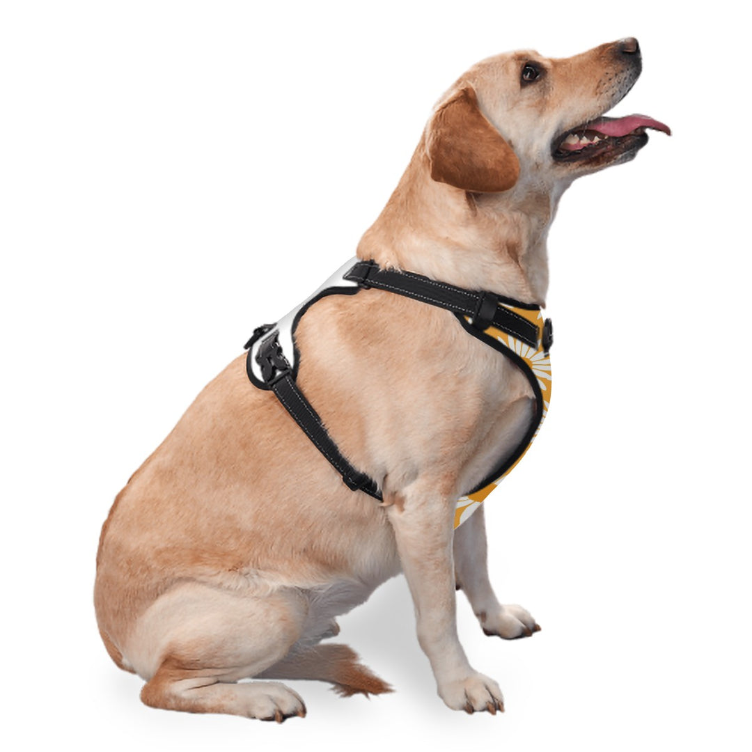 Yellow Sunflower Pattern - Dog Harness