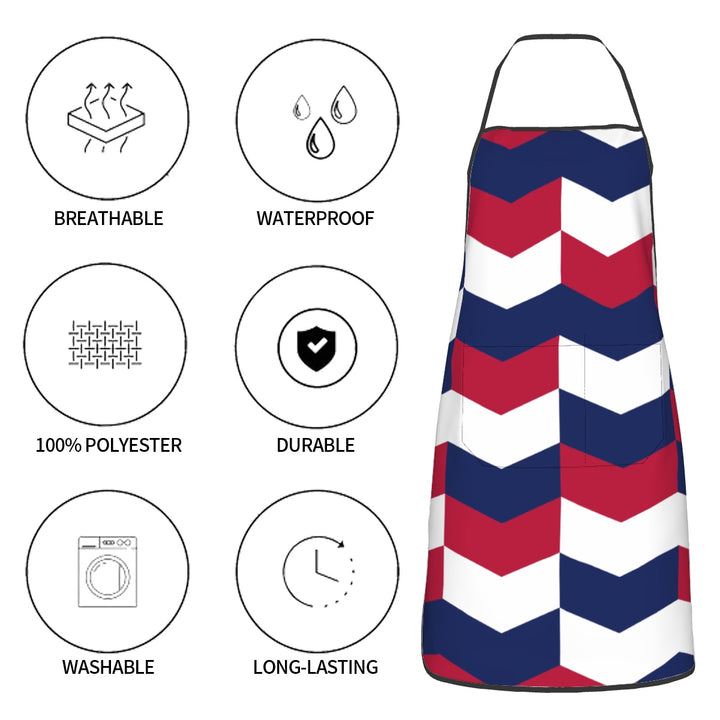 Patriotic Abstract - Adult Apron with Pockets