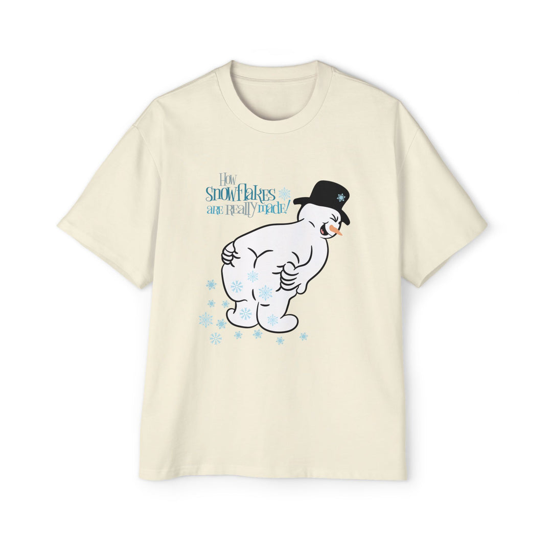 How Snowflakes Are Made - Men's Heavy Oversized Tee