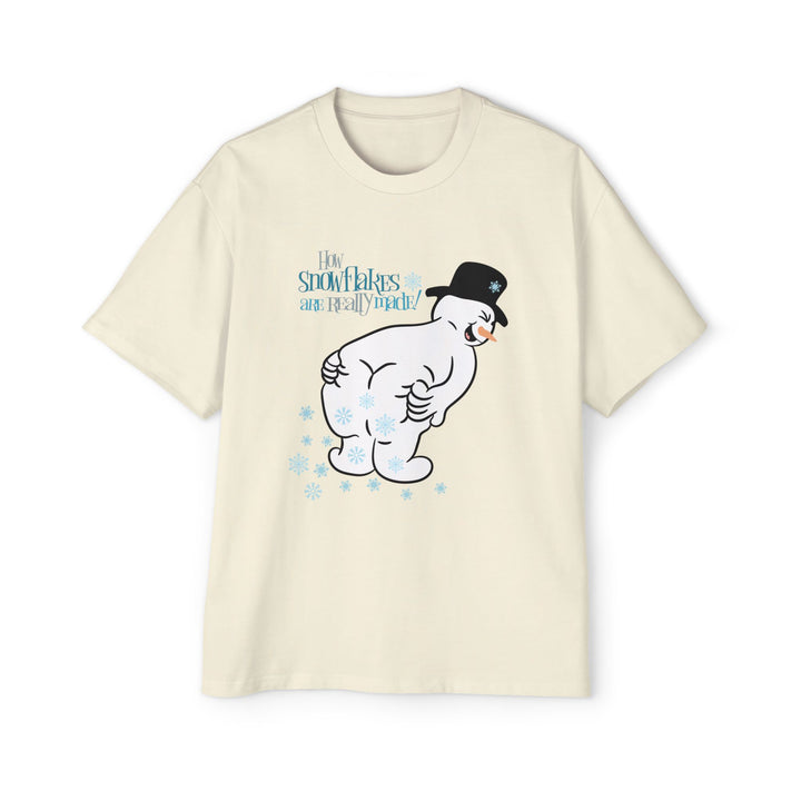 How Snowflakes Are Made - Men's Heavy Oversized Tee