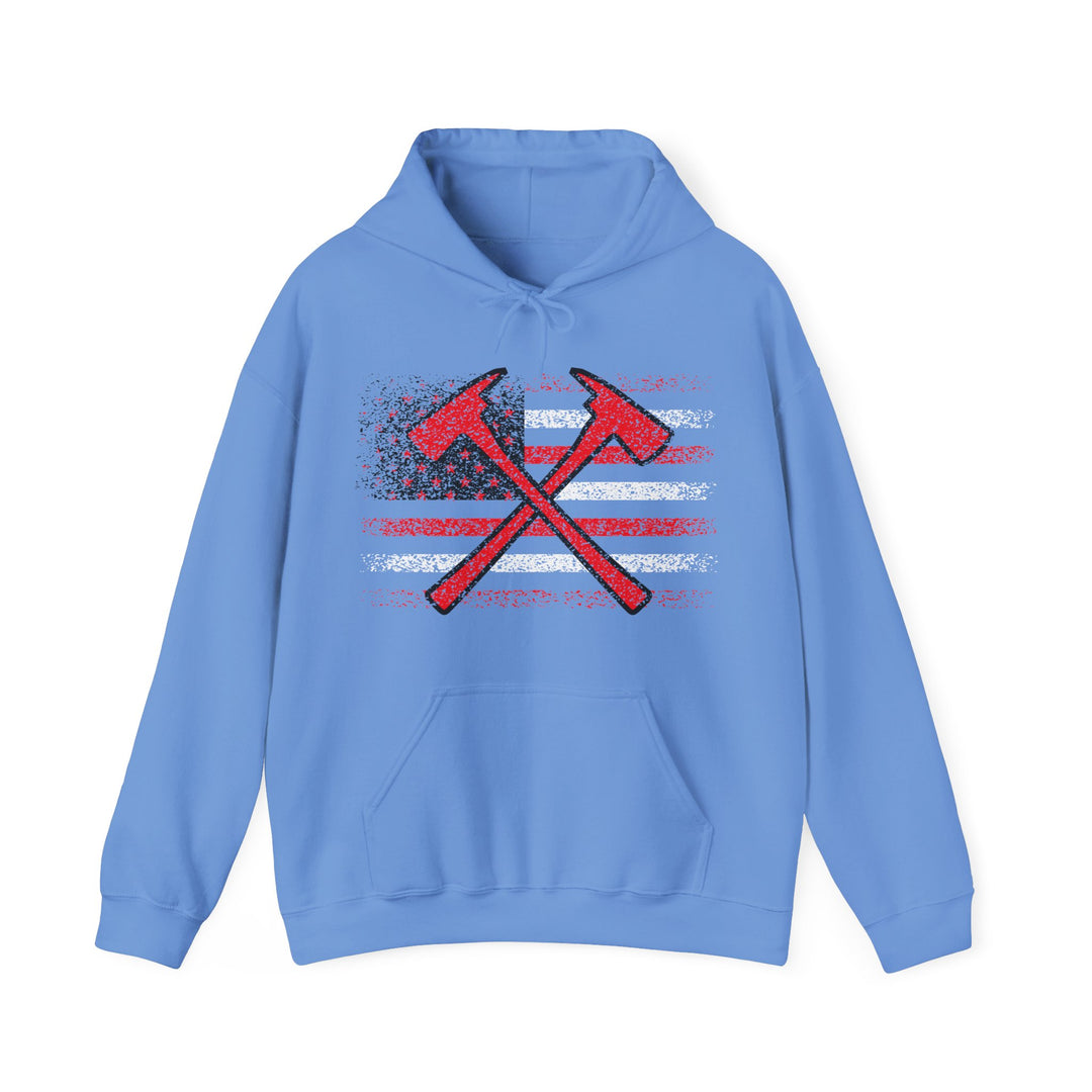Firefighter American Flag - Unisex Heavy Blend™ Hooded Sweatshirt