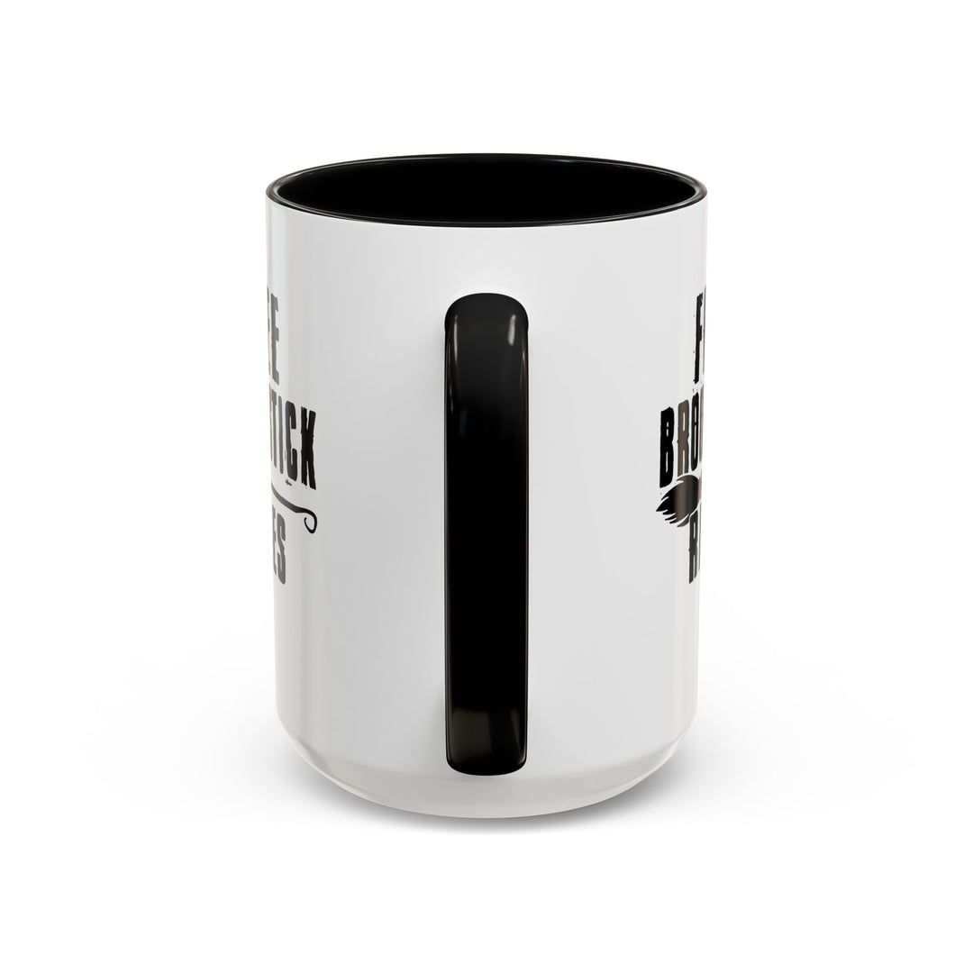 Free Broomstick Rides - Accent Coffee Mug (11, 15oz)