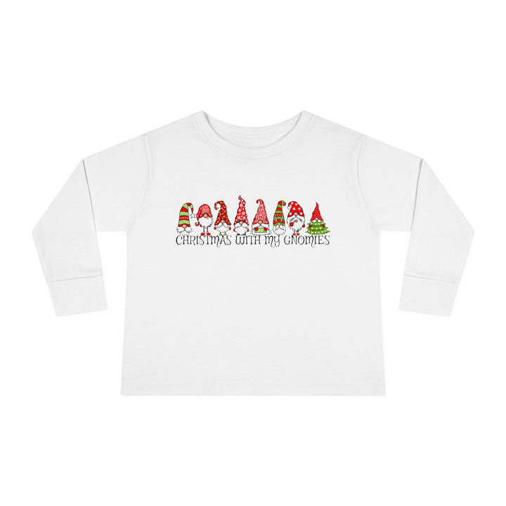 Christmas With My Gnomies - Toddler Long Sleeve Tee