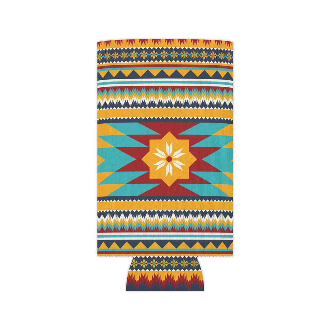 Gold Aztec Print - Can Cooler