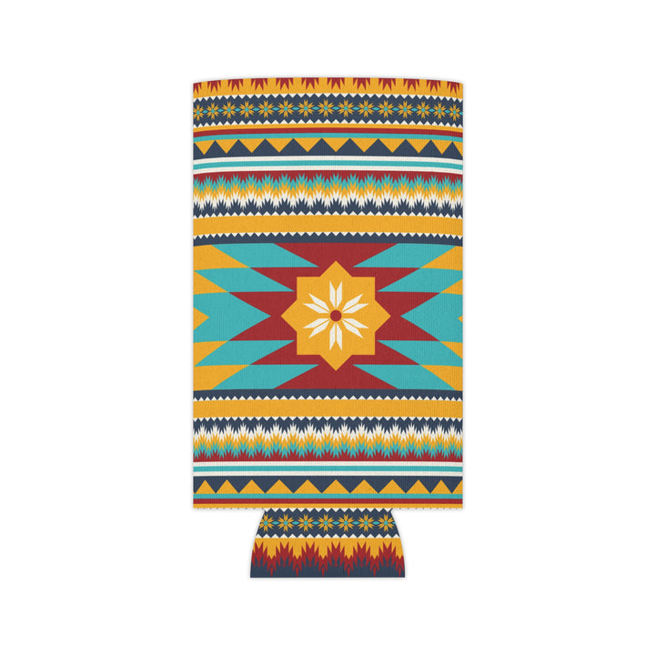 Gold Aztec Print - Can Cooler