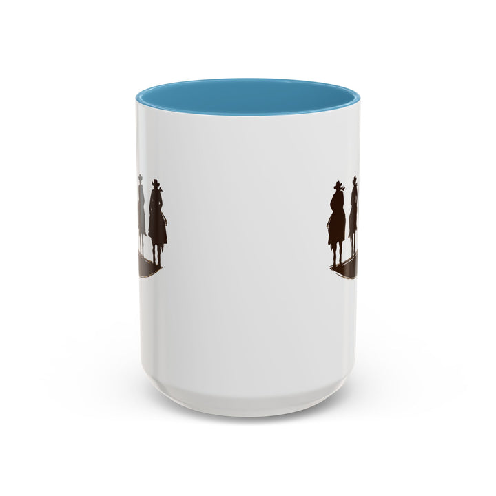 Cowboy Silhouette - Accent Coffee Mug (11, 15oz)