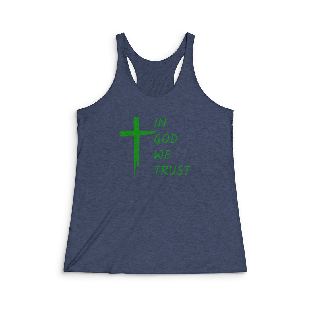In God We Trust - Women's Tri-Blend Racerback Tank
