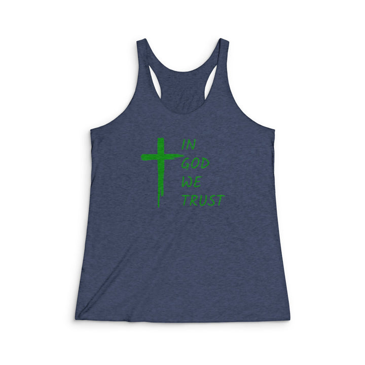 In God We Trust - Women's Tri-Blend Racerback Tank