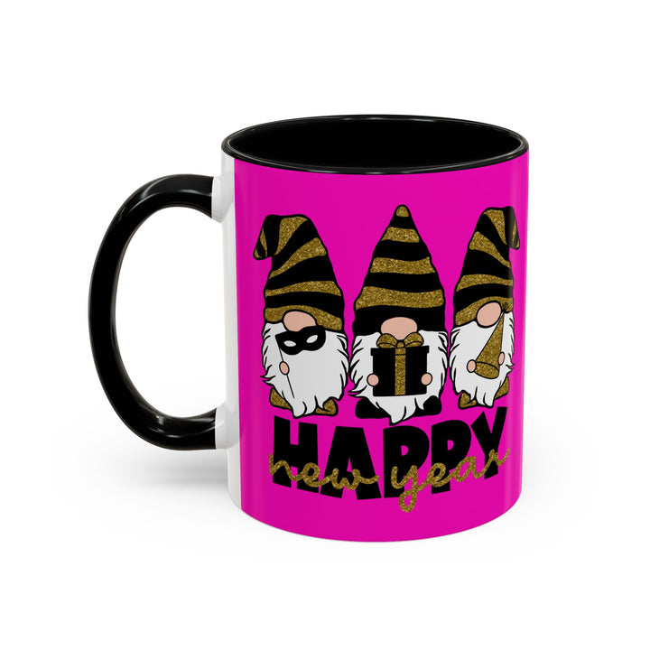 Happy New Year Gnomes - Accent Coffee Mug (11, 15oz)