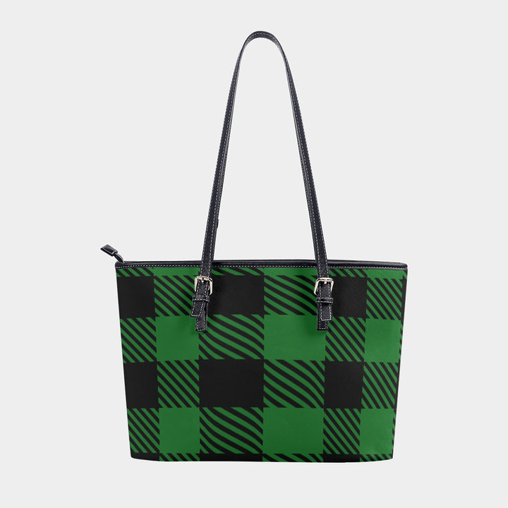 Green Plaid - Women's Tote Bag | PU