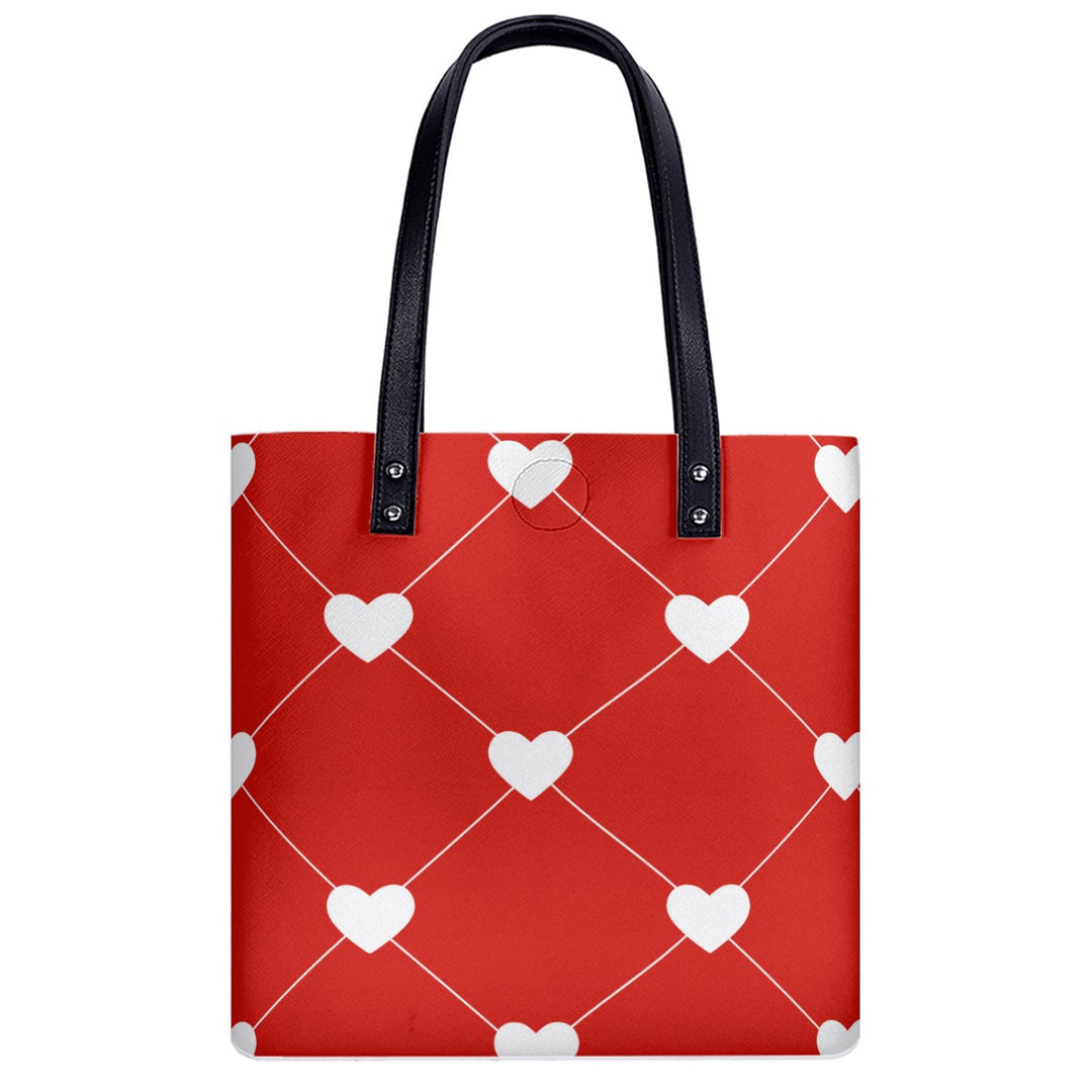 White Heart Diamond - PU Shoulder Bag