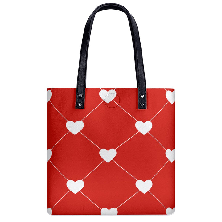 White Heart Diamond - PU Shoulder Bag