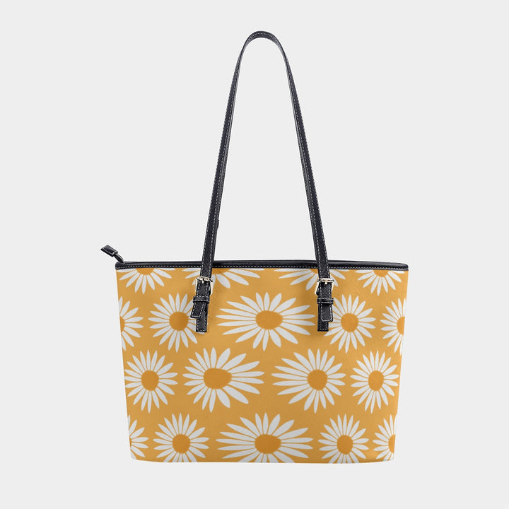 Yellow Sunflower Pattern - Women's Tote Bag | PU