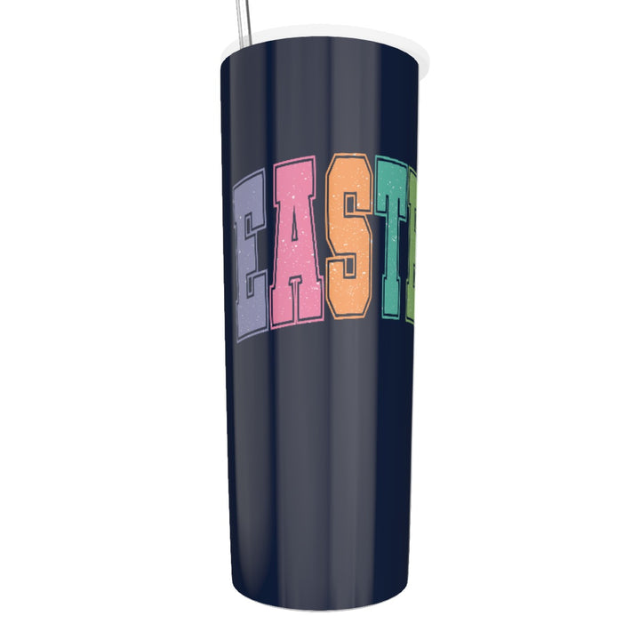 Easter - Glitter Tumbler With Stainless Steel Straw 20oz
