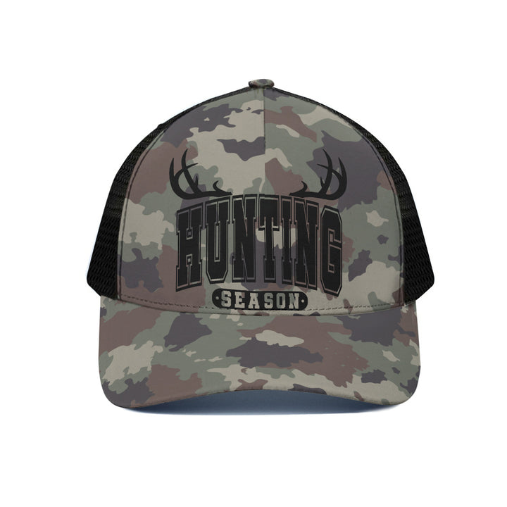 Hunting Season - Unisex Trucker Hat With Black Half-mesh
