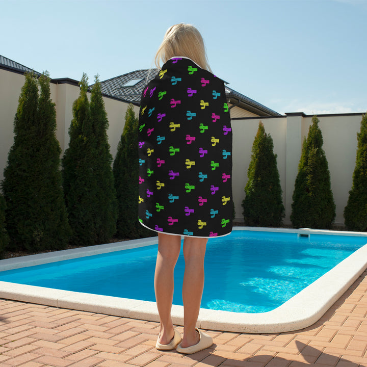 Neon Cactus - Rectangular Beach Towel