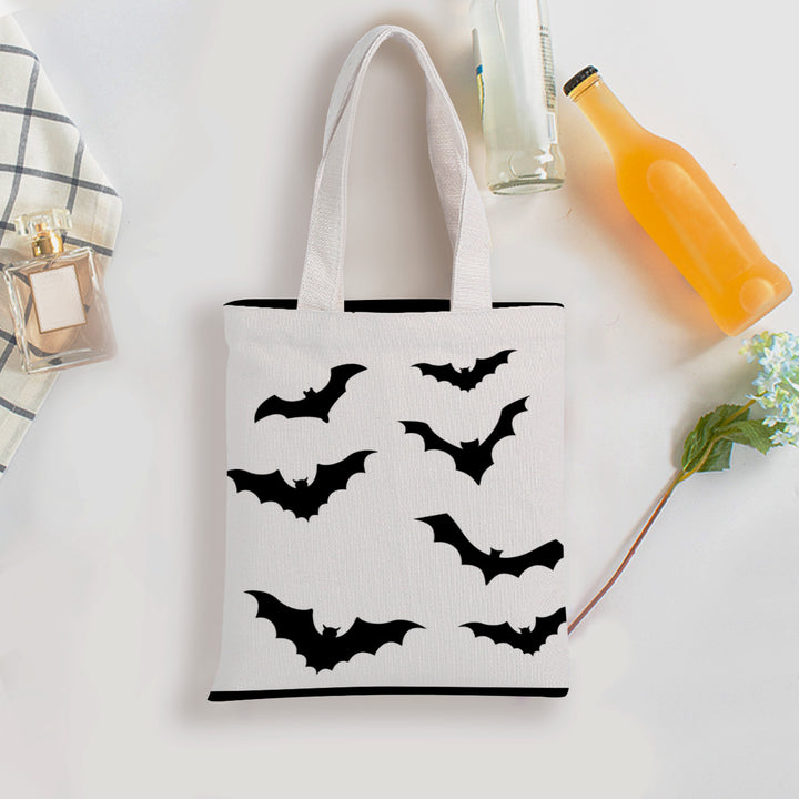 Happy Hallowen - Double-Sided Printed Canvas Bag