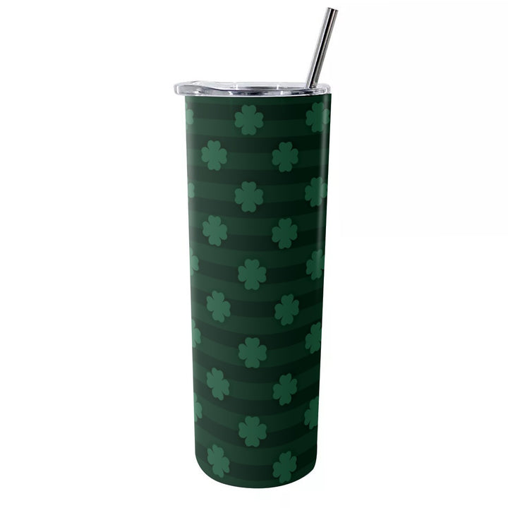 Black Clover - Glitter Tumbler With Stainless Steel Straw 20oz