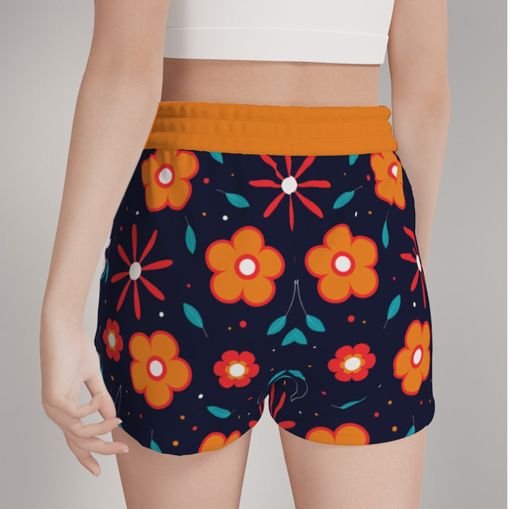 Abstract Flower - All-Over Print Women's Casual Shorts