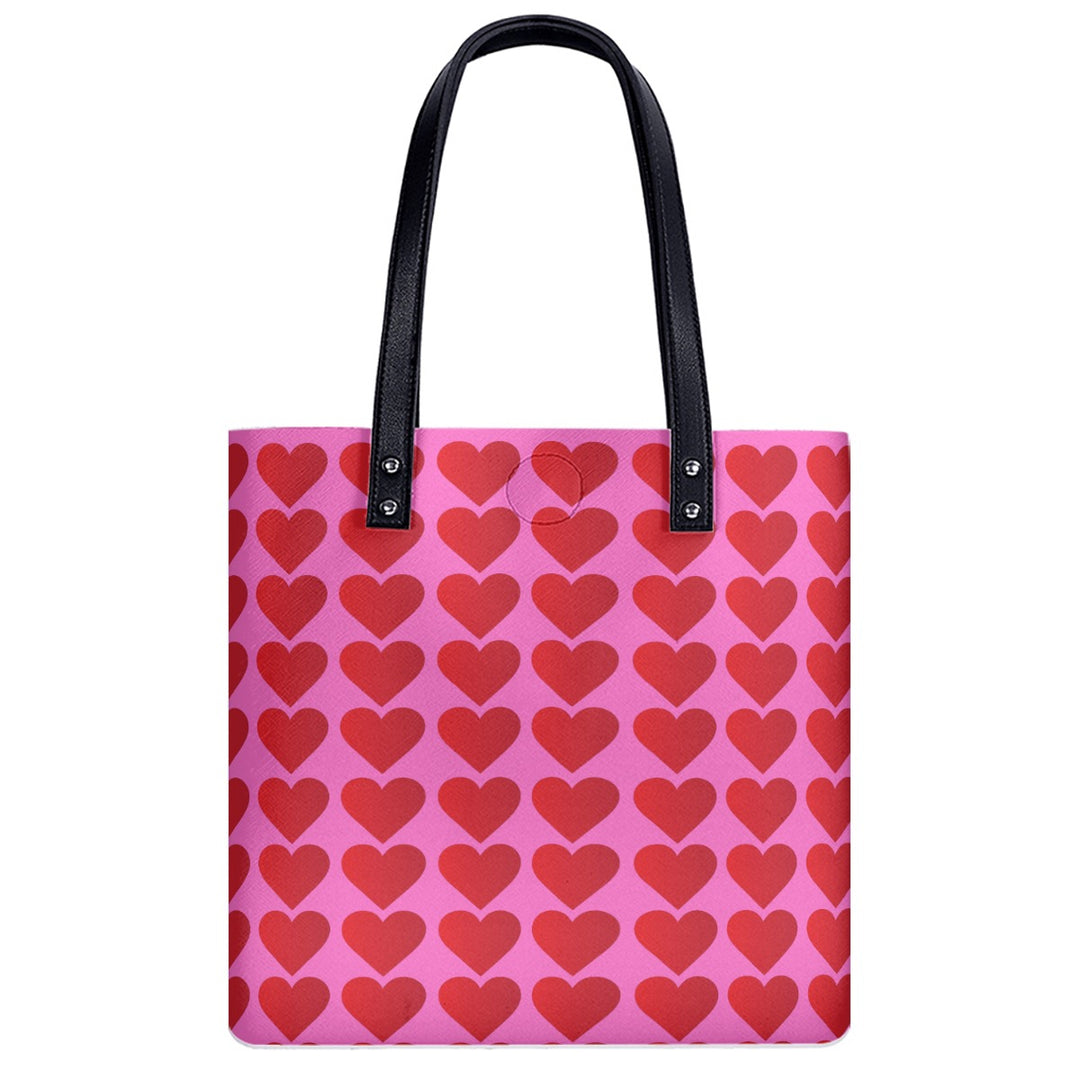 Red Valentine Hearts - PU Shoulder Bag
