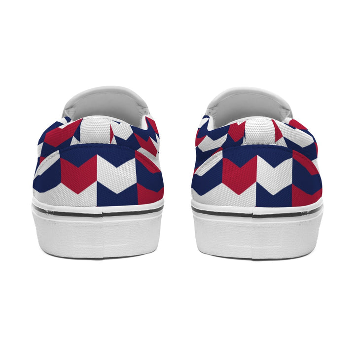 Patriotic Abstract - Women's Slip On Sneakers