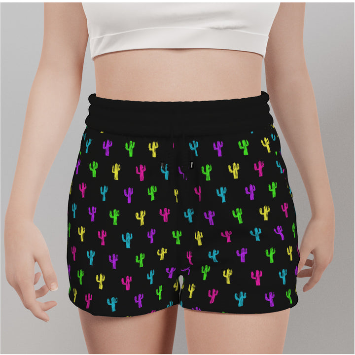Neon Cactus - All-Over Print Women's Casual Shorts