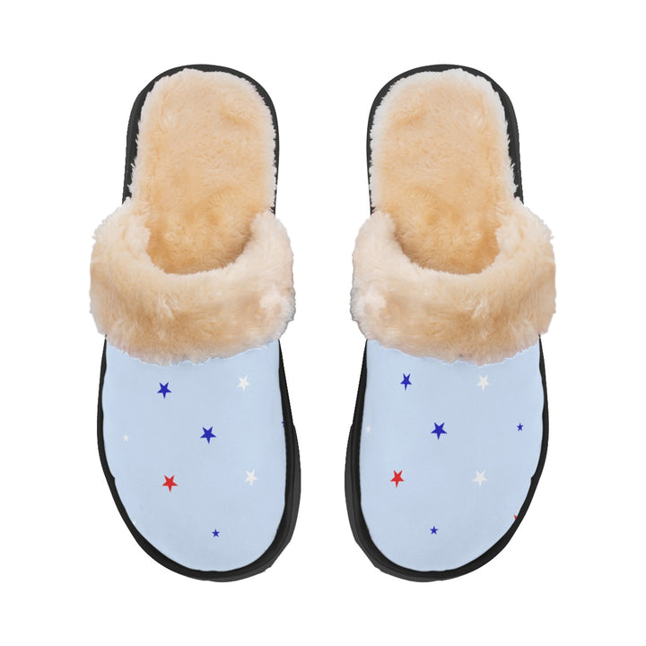 Stars - Women's Home Plush Slippers