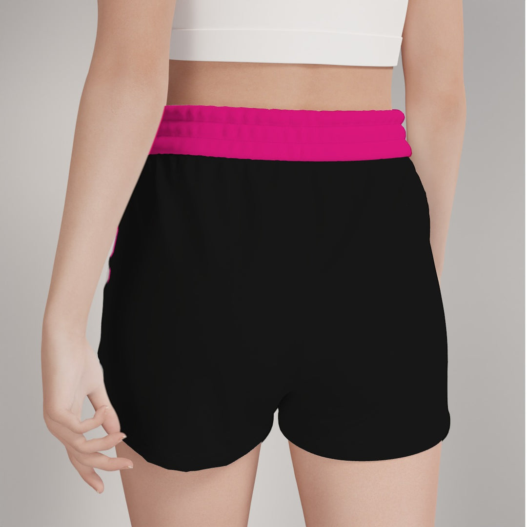 Hot Pink - All-Over Print Women's Casual Shorts
