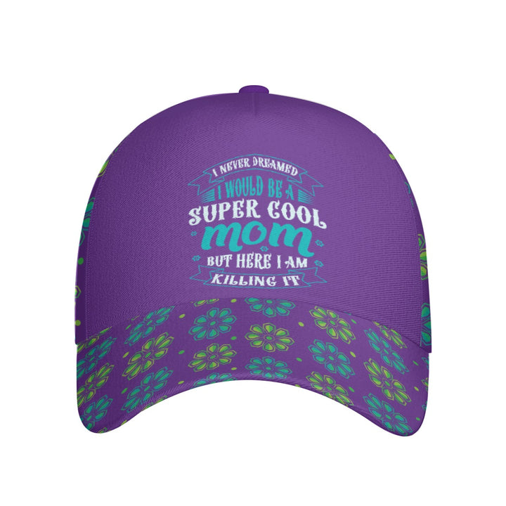 Super Cool Mom - All-Over Print Peaked Cap With Box