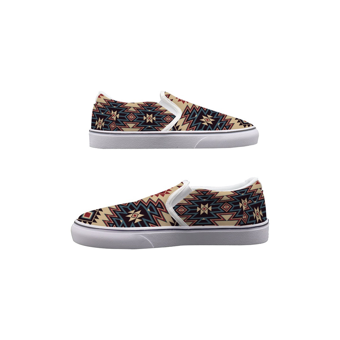 Tribal Indian Tan - Women's Slip On Sneakers