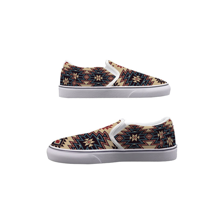 Tribal Indian Tan - Women's Slip On Sneakers