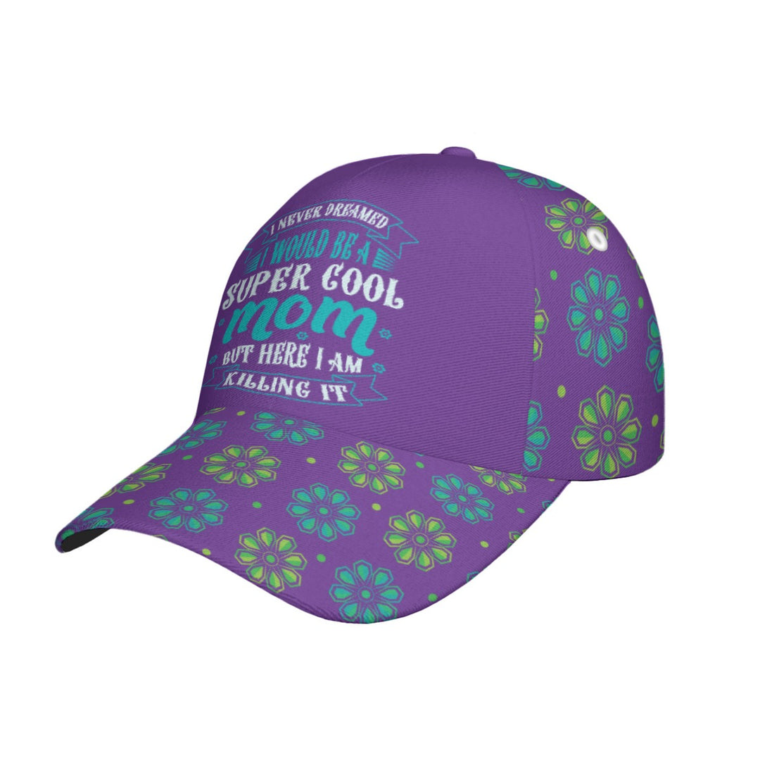 Super Cool Mom - All-Over Print Peaked Cap With Box