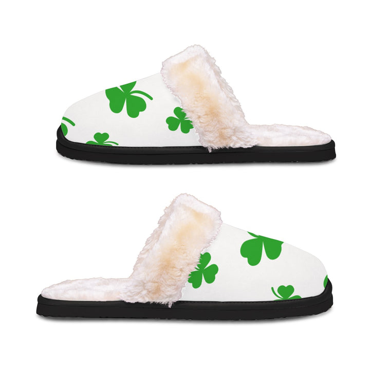 White Clover - Women's Home Plush Slippers