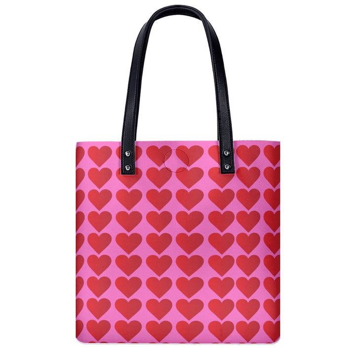 Red Valentine Hearts - PU Shoulder Bag