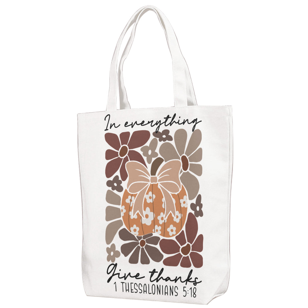 In Everything Give Thanks - Canvas Bag With Shoulder Strap