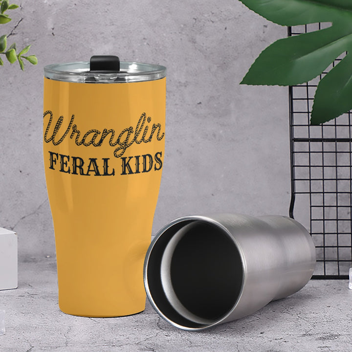 Wranglin Feral Kids - Cone Tumbler 30oz