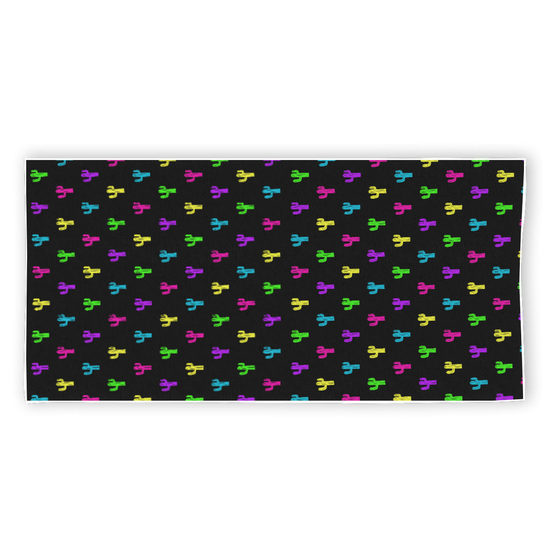 Neon Cactus - Rectangular Beach Towel