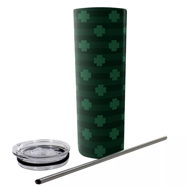 Black Clover - Glitter Tumbler With Stainless Steel Straw 20oz