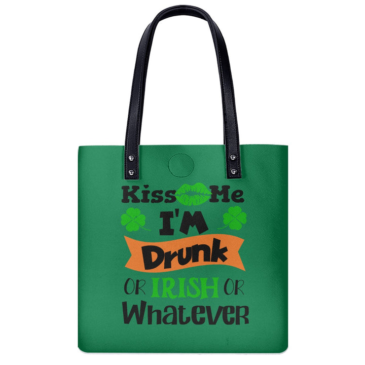 Kiss Me I'm Drunk - PU Shoulder Bag